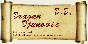 Dragan Đunović vizit kartica